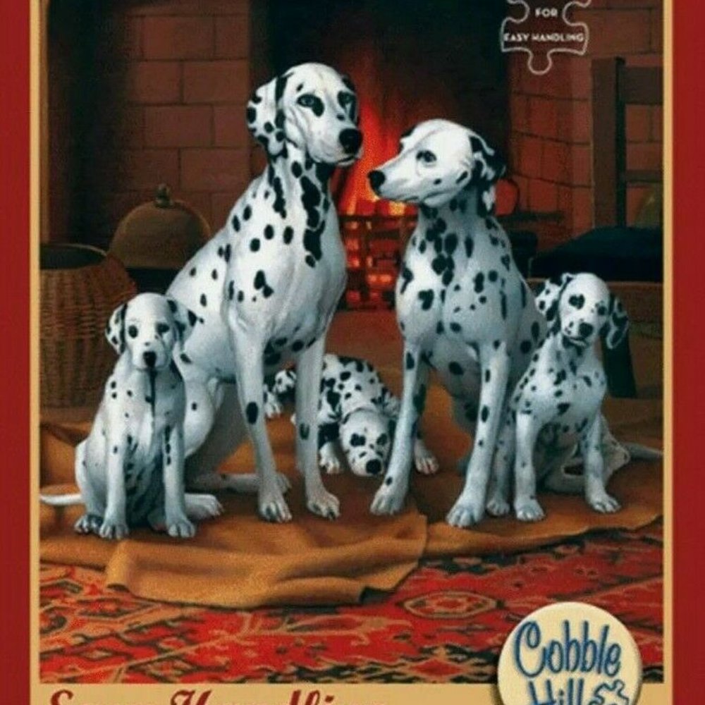 Cobble Hill DALMATIAN FAMILY 275 Piece Jigsaw Puzzle New SEALED Easy Handling